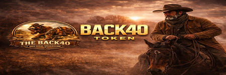 BACK40 Back40 token official artwork featuring George and the Back40 brand